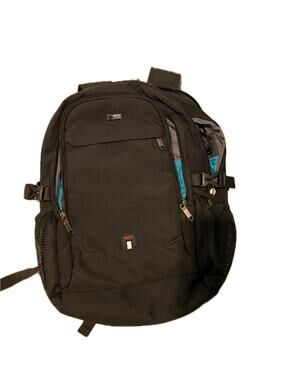 Duslang Padded Computer Black Backpack
